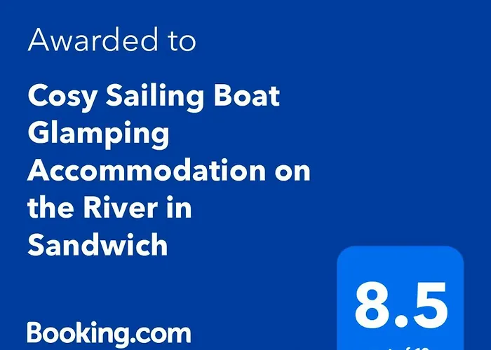 Cosy Sailing Boat Glamping Accommodation On The River In Sandwich